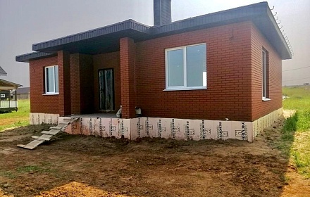 Выполненные работы: строительство одноэтажного дома в Лудорвае
