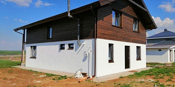 Строительство дома в стиле шале в Ижевске.